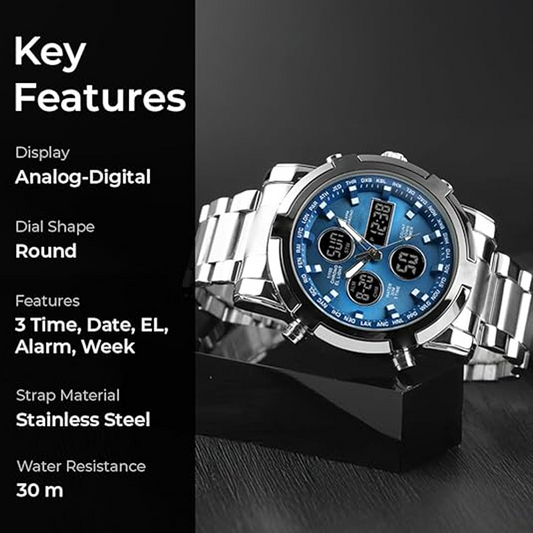Maverick Military Watch | Analog-Digital, Waterproof, 48mm Dial for Men 0