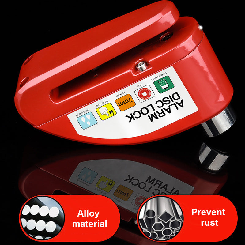 Maverick Motorcycle Disc Lock | Anti-Theft Alarm, Waterproof Alloy 8