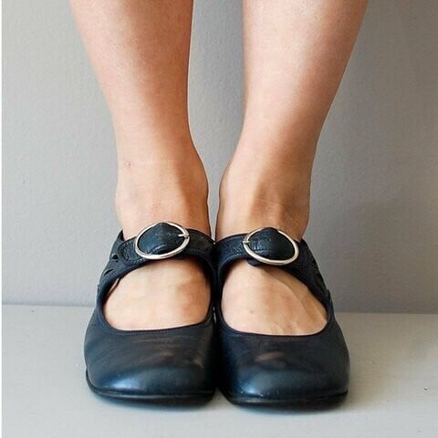Maya Jane Shoes | Comfortable Low Heeled Cow Leather, Buckle Fastening 4