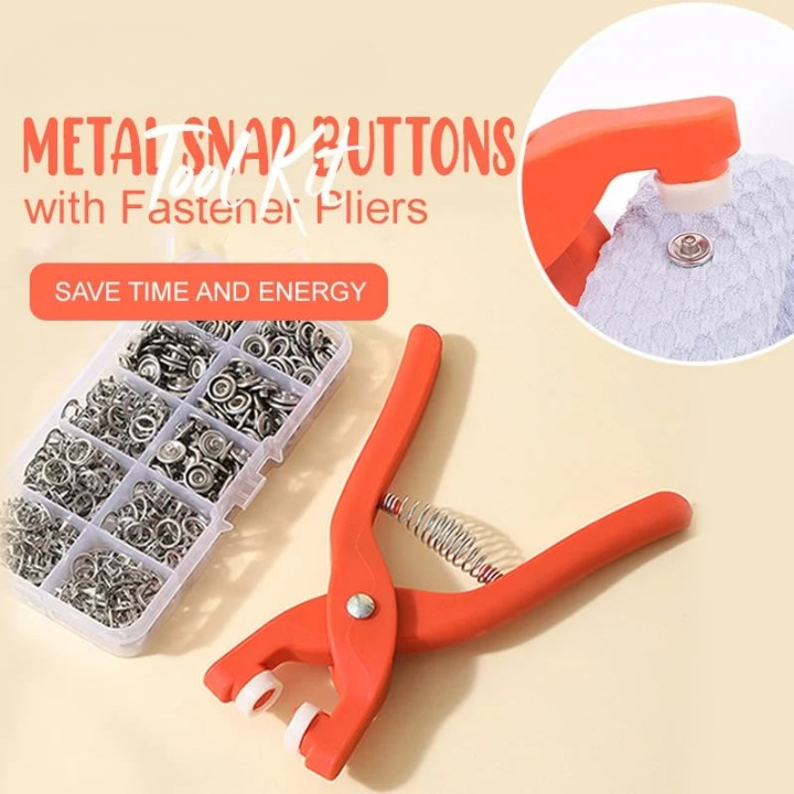 Melo Snap Button Fastener Kit | Durable Stainless Steel with Tool 0