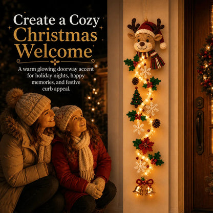 MerryGlow Christmas Door Hanger | Handcrafted, 6 Festive Light Designs 5