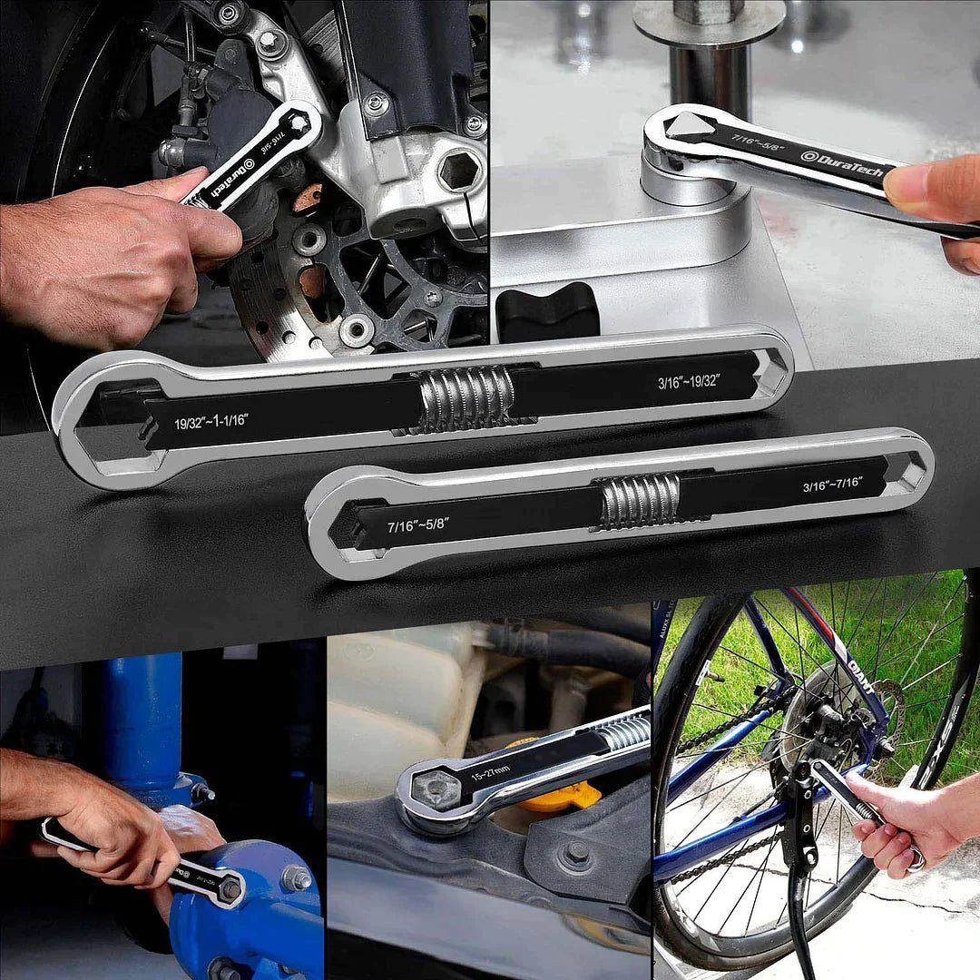 Mighty Adjustable Wrench Set | Durable Carbon Steel, Multi-Fastener Compatibility 2