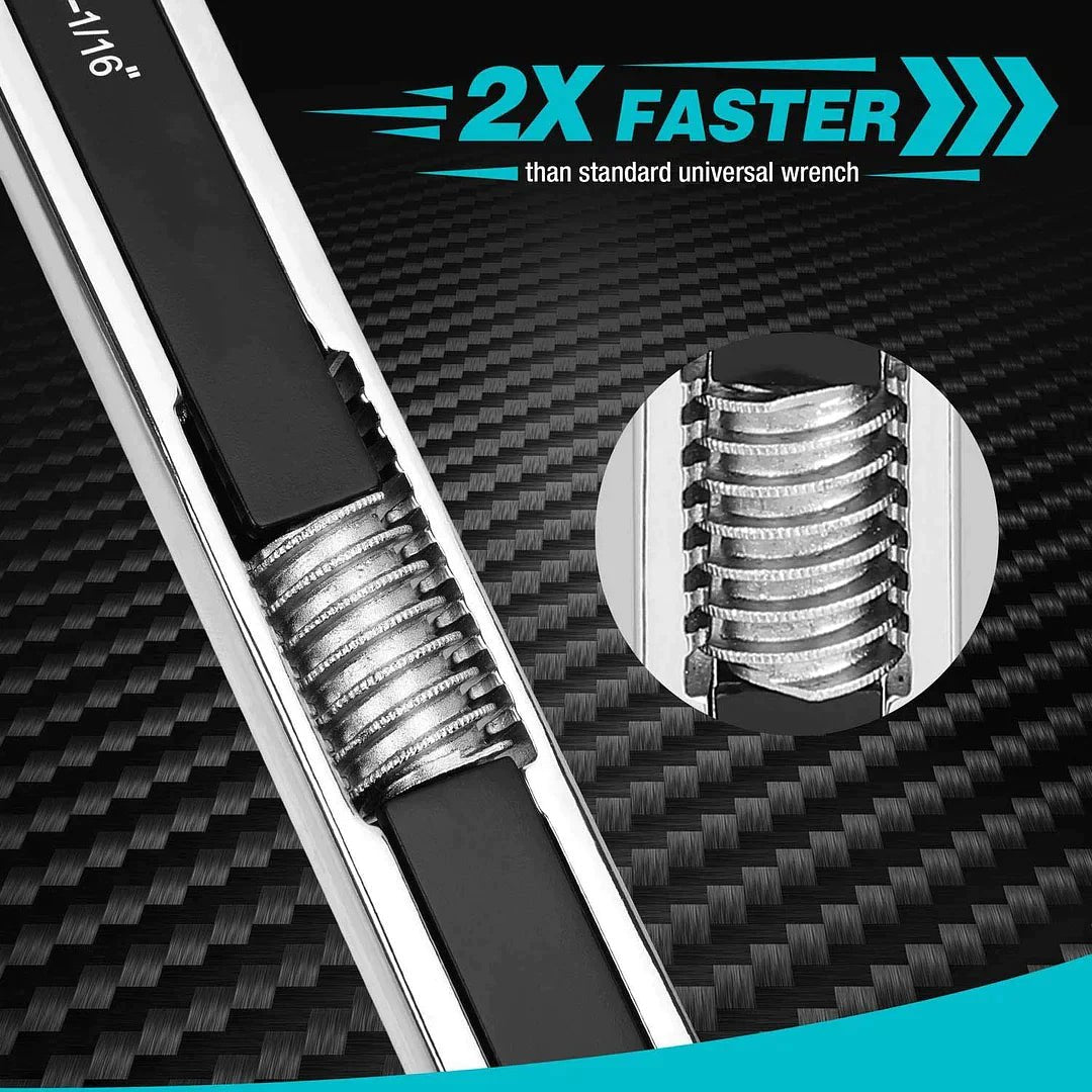 Mighty Adjustable Wrench Set | Durable Carbon Steel, Multi-Fastener Compatibility 3