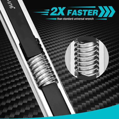 Mighty Adjustable Wrench Set | Durable Carbon Steel, Multi-Fastener Compatibility 3