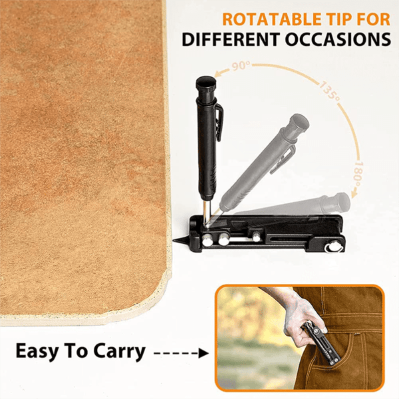 Mighty Construction Pencil Tool | Adjustable, Durable Alloy 3