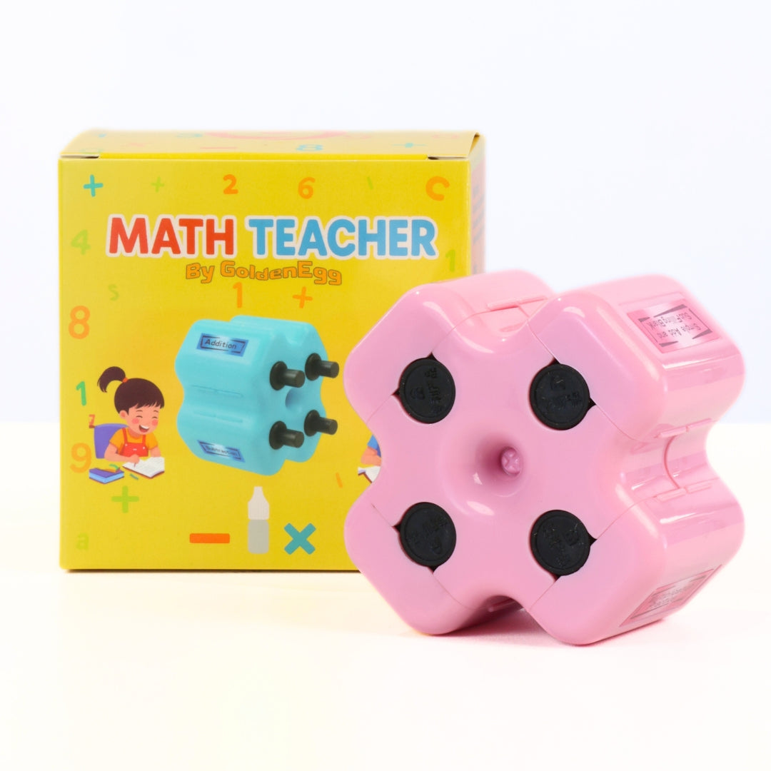 Mighty Math Roller Stamp | 4-in-1 Exercise Creator, Refillable Ink 6