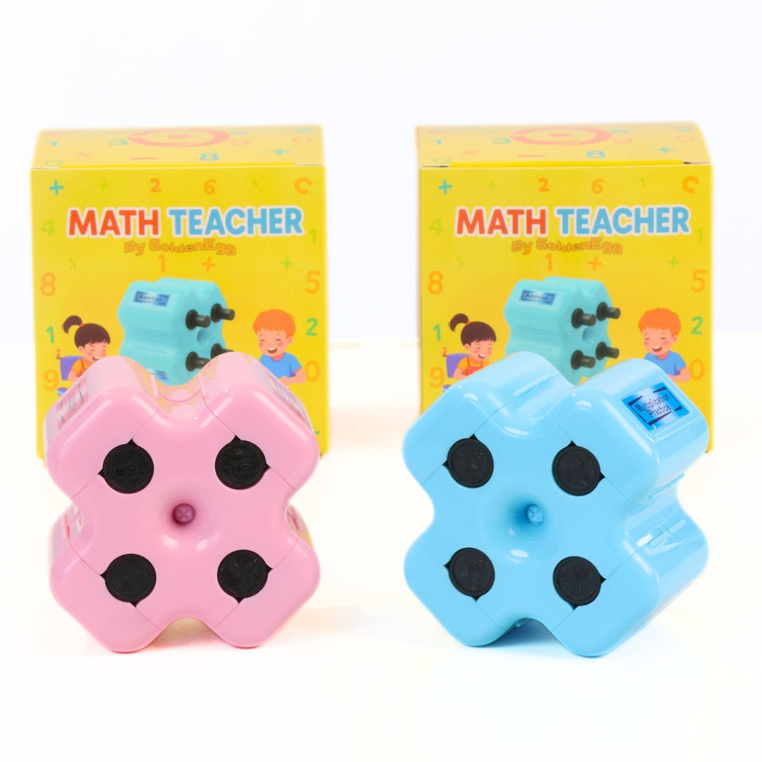 Mighty Math Roller Stamp | 4-in-1 Exercise Creator, Refillable Ink 8