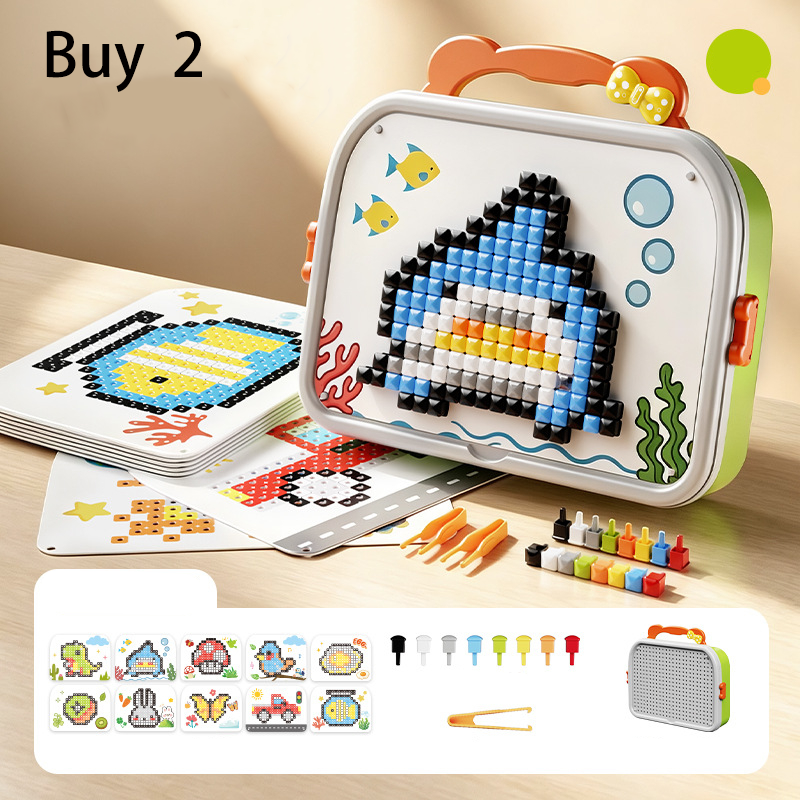 Milo 3D Mushroom Peg Puzzle | 492 Colorful Pieces, Durable Plastic 7