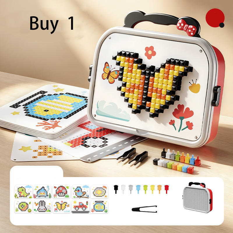 Milo 3D Mushroom Peg Puzzle | 492 Colorful Pieces, Durable Plastic 8