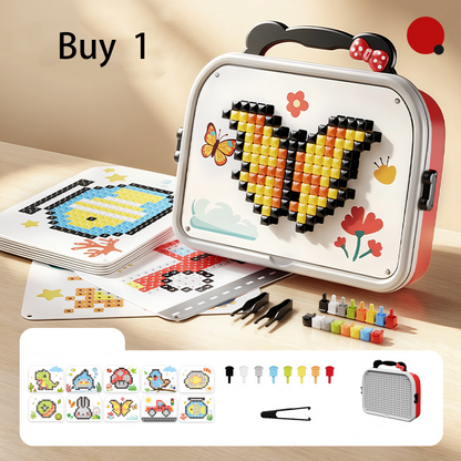 Milo 3D Mushroom Peg Puzzle | 492 Colorful Pieces, Durable Plastic 8