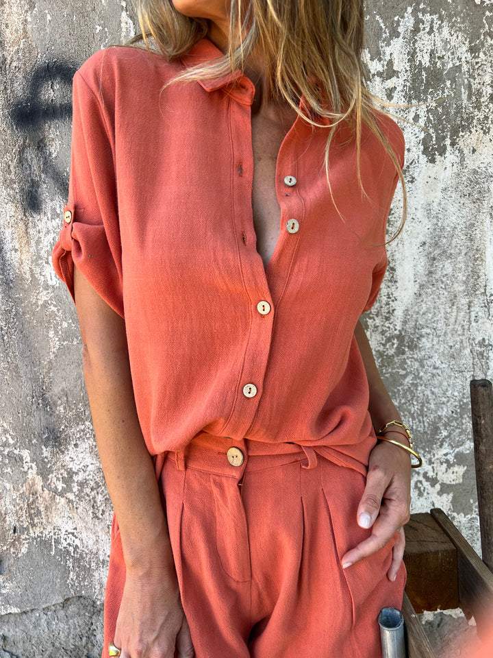 Milo Lapel Shirt Suit | Cotton-Linen Blend 6