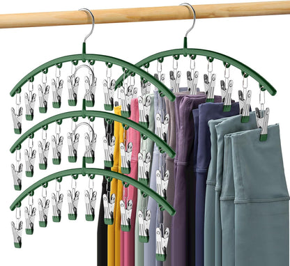 Milo Pants Hanger | 10-Clip Space Saving Organizer, Durable Carbon Steel 13