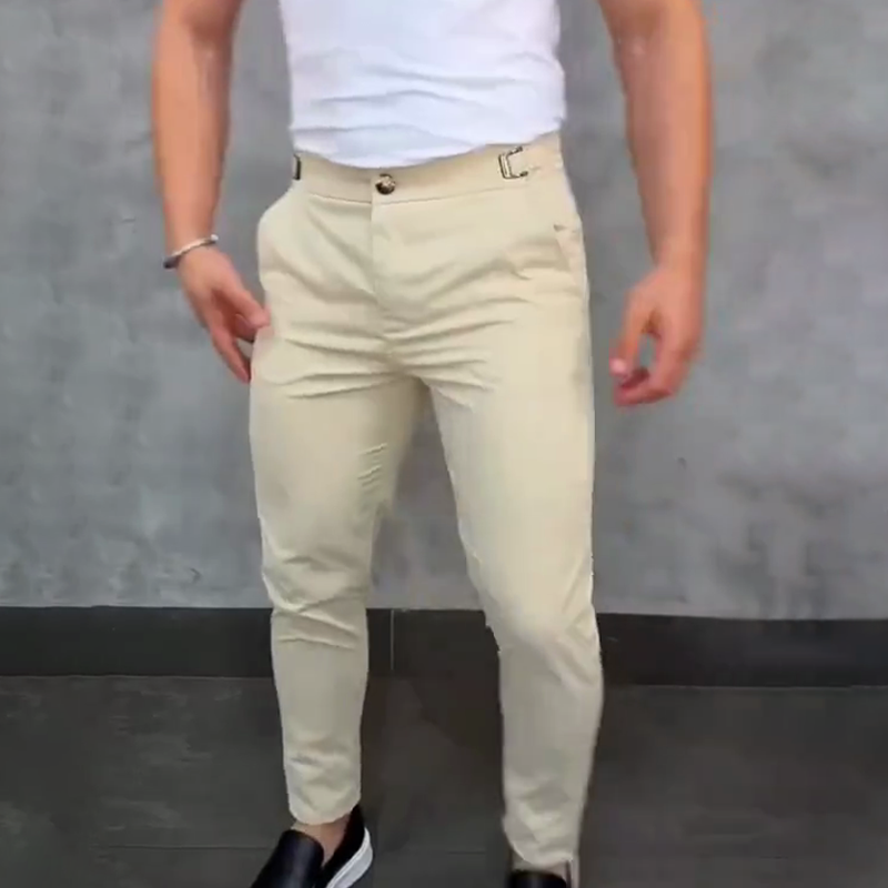 Milo Slim Fit Pants | Stretchable, Breathable Fabric, Wrinkle-Resistant 0