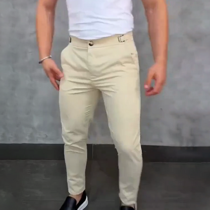 Milo Slim Fit Pants | Stretchable, Breathable Fabric, Wrinkle-Resistant 0