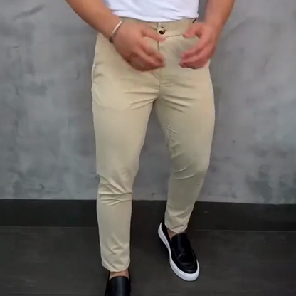 Milo Slim Fit Pants | Stretchable, Breathable Fabric, Wrinkle-Resistant 1