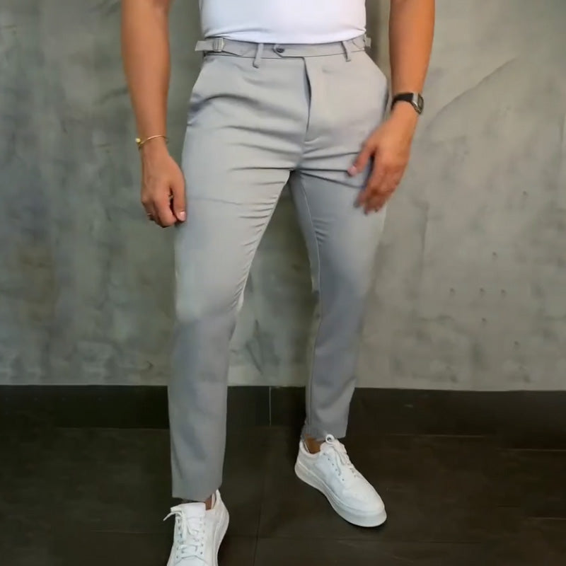 Milo Slim Fit Pants | Stretchable, Breathable Fabric, Wrinkle-Resistant 8