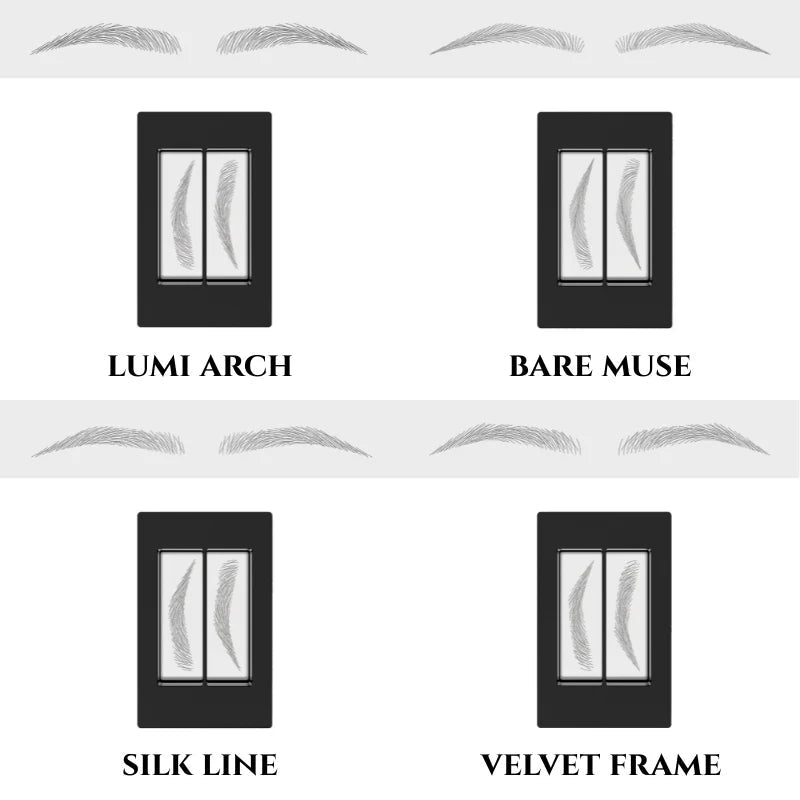 Mira Brow Stamp Kit | Waterproof, Natural Hair-Like Finish 1