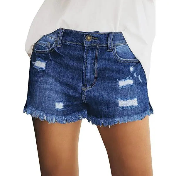 Mira Denim Shorts | Casual Mid Rise, 100% Cotton, Womens Jean Shorts 5