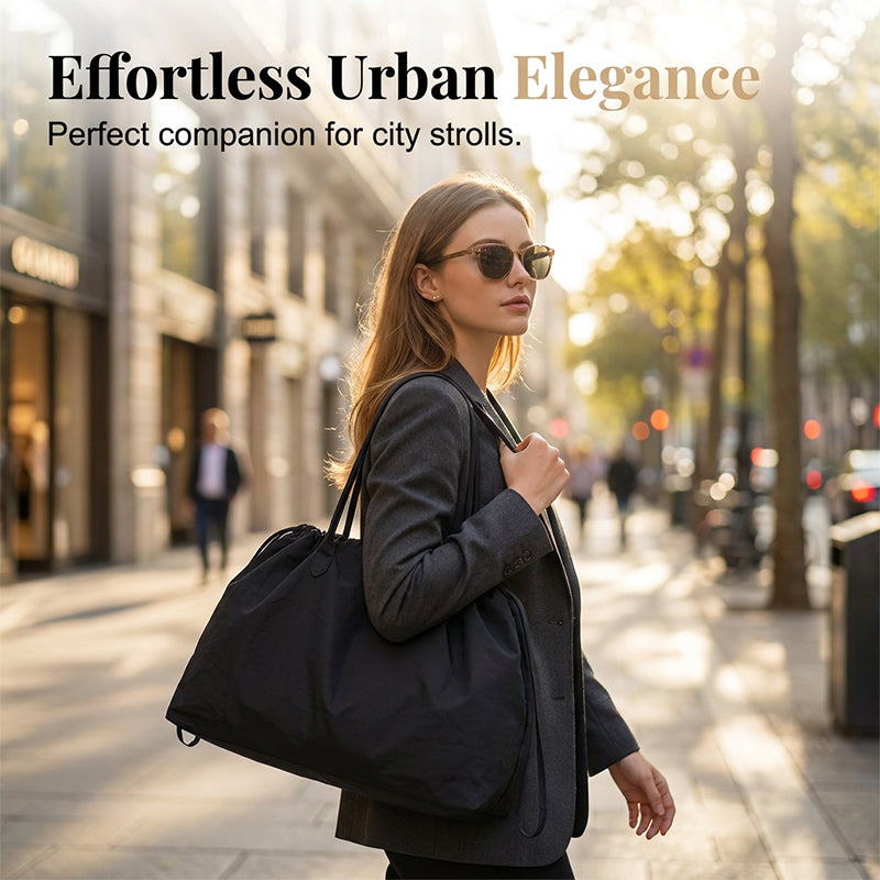 Mira Drawstring Tote Bag | Water-Resistant, Spacious Design 4
