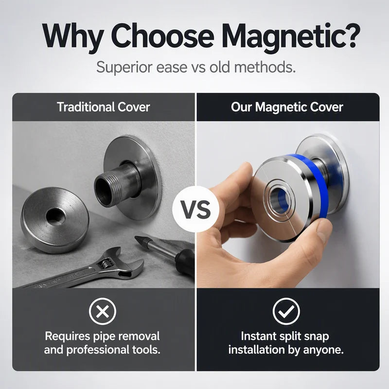 Mira Faucet Cover | Magnetic Split Design, Easy Installation 4