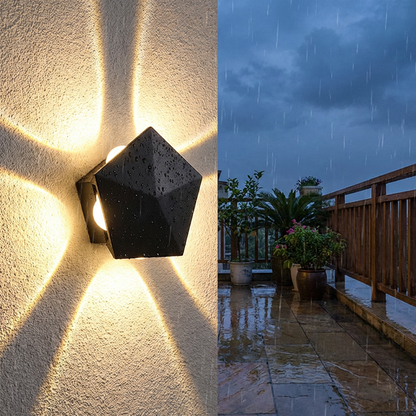 Mira LED Wall Sconce | Geometric, Weather-Resistant Outdoor Wall Light 6