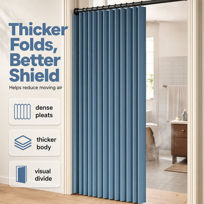 Mira Magnetic Door Curtain | No-Drill, Light Blocking, Accordion Design 1