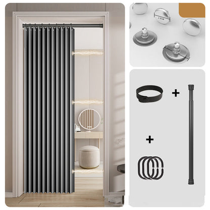 Mira Magnetic Door Curtain | No-Drill, Light Blocking, Accordion Design 12