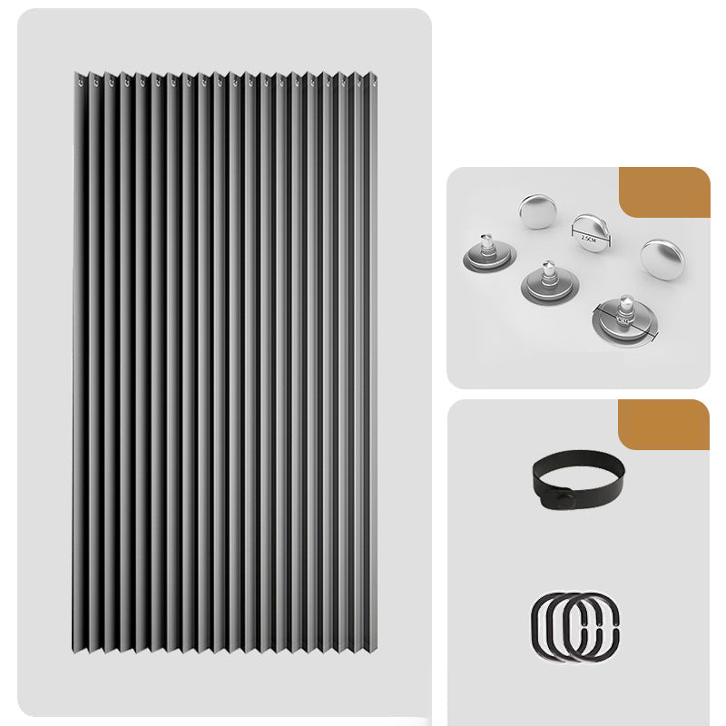 Mira Magnetic Door Curtain | No-Drill, Light Blocking, Accordion Design 13
