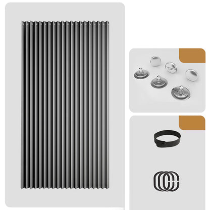 Mira Magnetic Door Curtain | No-Drill, Light Blocking, Accordion Design 13