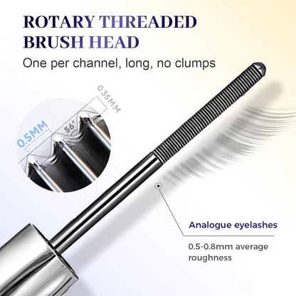 Mira Metal-Wand Mascara | Waterproof, Lengthening, Clump-Free 3