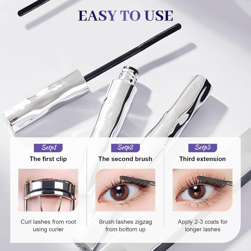 Mira Metal-Wand Mascara | Waterproof, Lengthening, Clump-Free 5