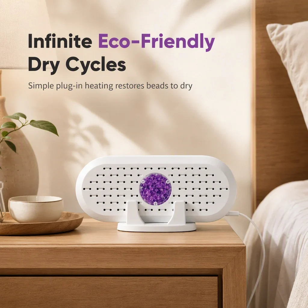 Mira Mini Dehumidifier | Reusable Silica Gel, USB Powered 4