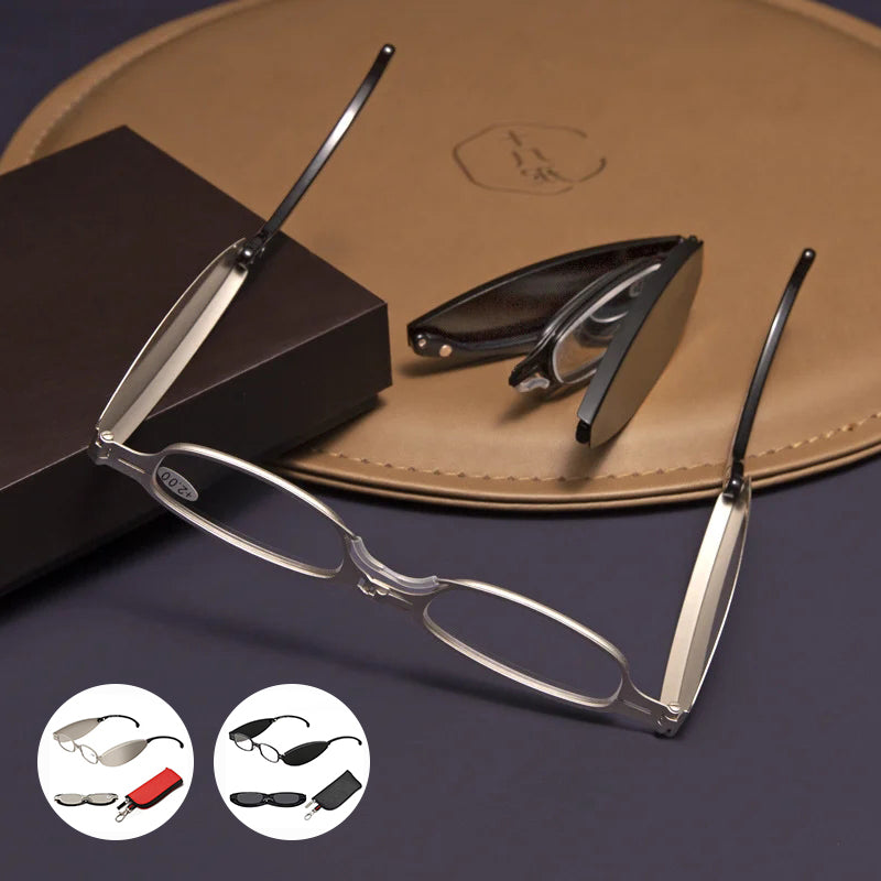 Mira Reading Glasses | Portable Folding Design, Lightweight PC & Al-Mg Alloy 2