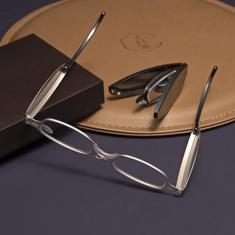 Mira Reading Glasses | Portable Folding Design, Lightweight PC & Al-Mg Alloy 8