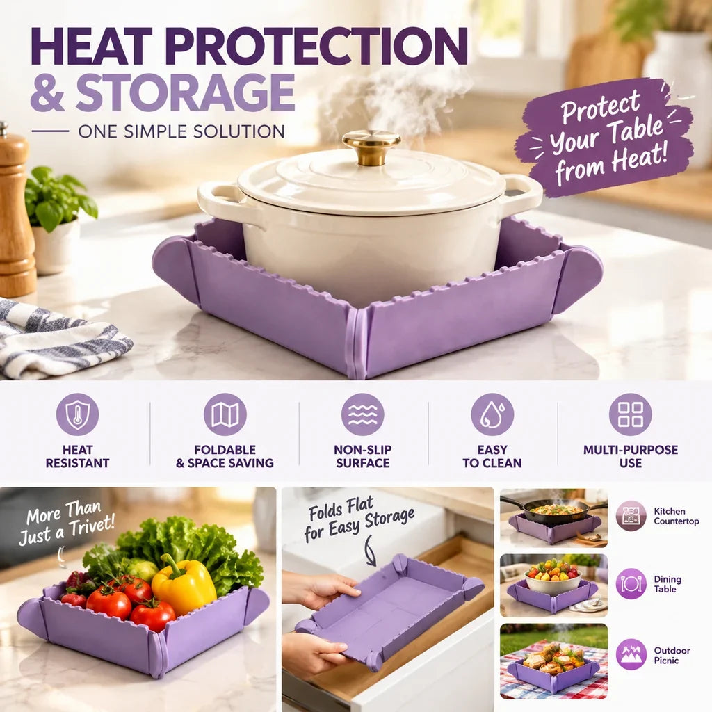 Mira Silicone Trivet | Magnetic, Heat-Resistant for Hot Dishes and Pots 2