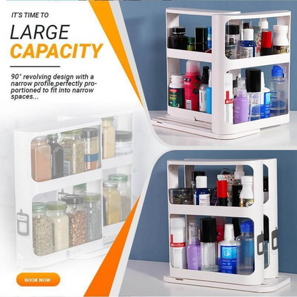 Mira Swivel Storage Rack | Space-Saving, Multi-Function Organizer 1
