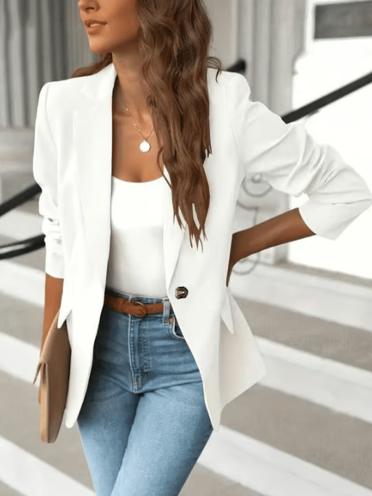 Mira Women's Blazer | Black, Minimalist, Form-Fitting Design 0