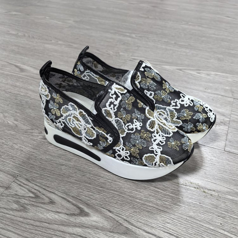 Mira Womens Casual Sneakers | Breathable Mesh, Thick Sole, Slip-Resistant 7