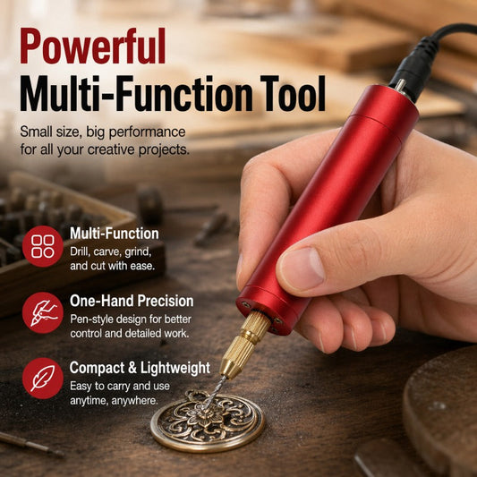 Mirox Mini Rotary Tool Pen | Multi-Function, Metal Body 0
