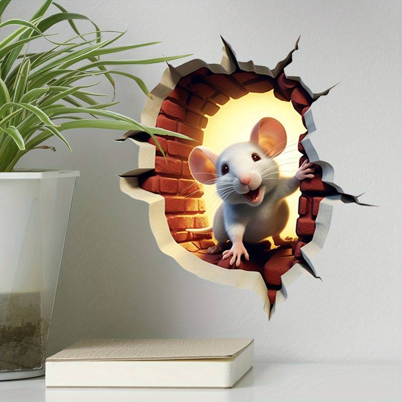 Mousello 3D Wall Sticker | Removable, Waterproof Cartoon Design 8