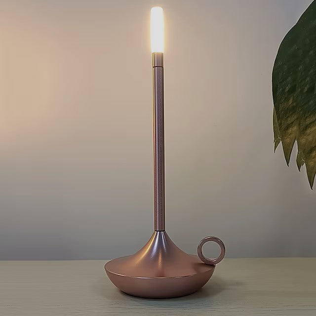 Lumiri Candlestick Lamp — Scandinavian Touch Lamp with Adjustable Brightness