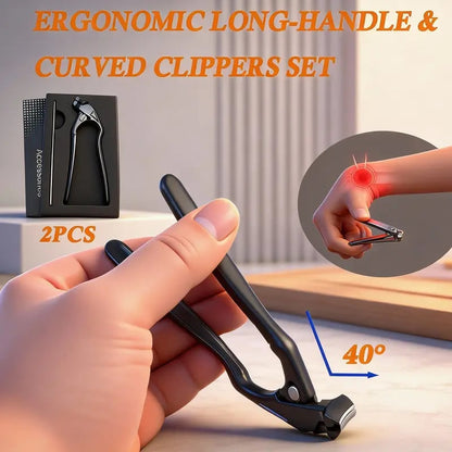 Navi Curved Nail Clipper | Ergonomic, Ideal for Thick Nails and Seniors 1