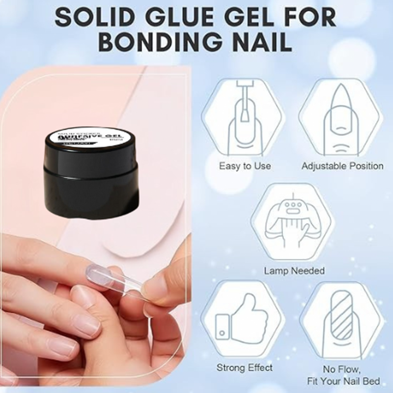 Navi Nail Glue Gel | Fast-Curing, Strong Adhesion for Press-On Nails 2