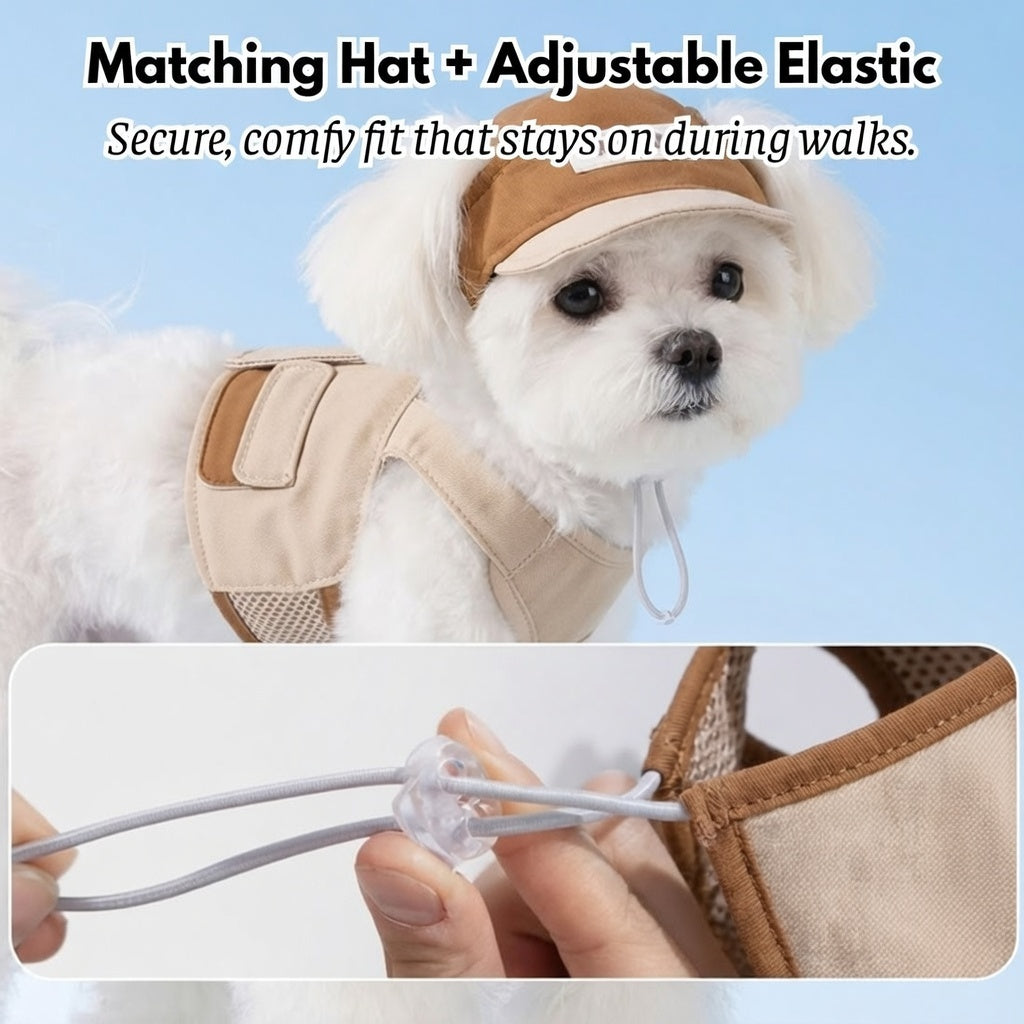 Navi No Pull Dog Harness Set | Breathable Mesh, Adjustable Fit 3