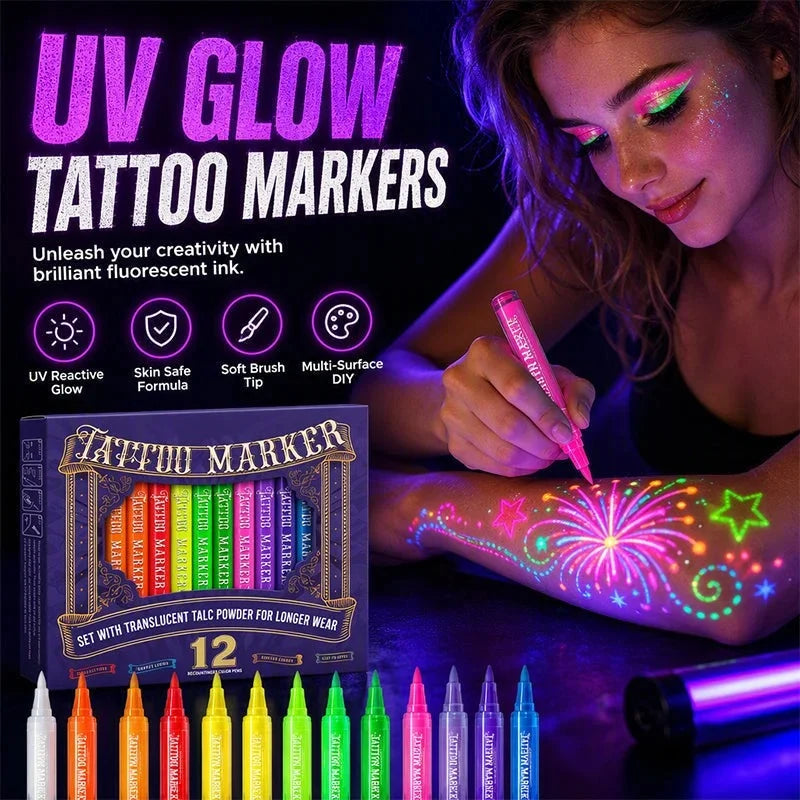 Nexa Glow Tattoo Pen | Neon Colors, Non-Toxic 0