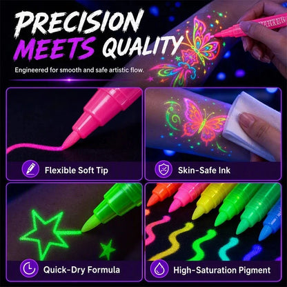 Nexa Glow Tattoo Pen | Neon Colors, Non-Toxic 2