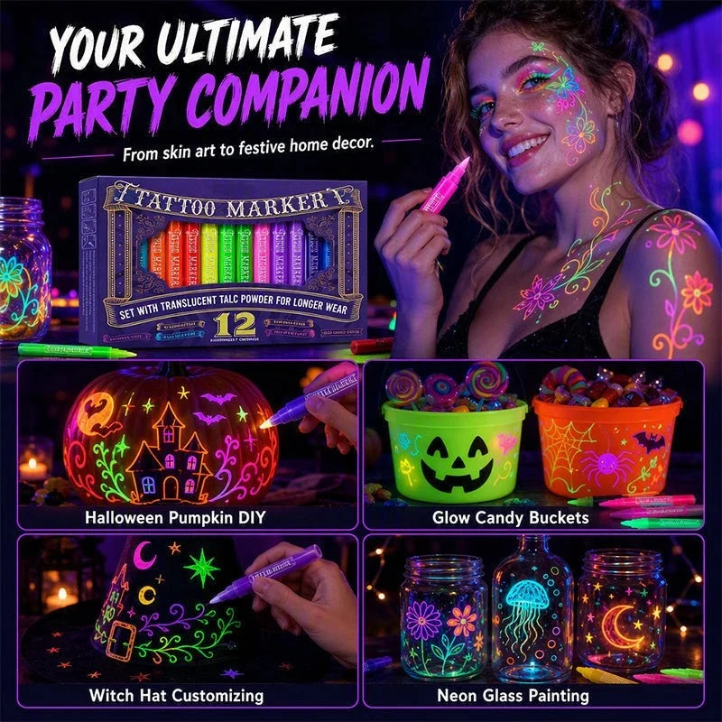Nexa Glow Tattoo Pen | Neon Colors, Non-Toxic 4