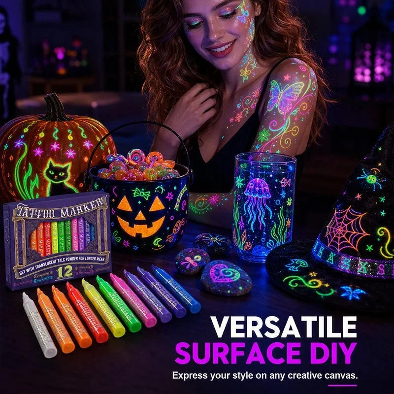 Nexa Glow Tattoo Pen | Neon Colors, Non-Toxic 5