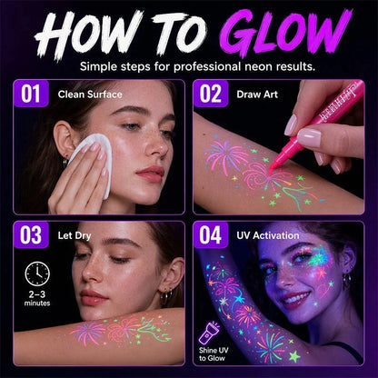 Nexa Glow Tattoo Pen | Neon Colors, Non-Toxic 6