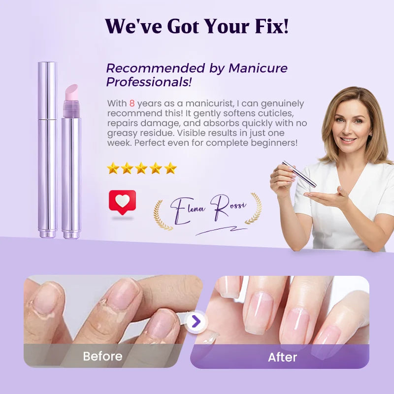 Nexa Nail Care Pen | 3-in-1 Cuticle Remover, Polish Remover & Oil Treatment 3